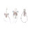 Charm Ballet Key Holder Accessory Multipurpose with-Style 3 2