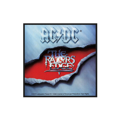 Ac/dc The Razors Edge Patch/ Aufnäher - Acdc Woven Patch -  acdc razors edge woven patch