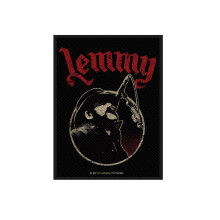 Motorhead Patch Lemmy Microphone Pose Official Black Cotton Sew On 10cm x 7cm
