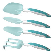 Gardening Tool Kit Rust Resistant Coated Shovels Durable Metal Garden Tools Ergonomic Designed Handles For Flower Vegetable And Seedling Cultivation