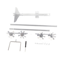 Garten-Windskulptur Flugzeugmodell aus Metallpfahl, dekorative Eisenstatue, windbetrieben, drehbar, Rasendekoration, britische Flagge, Partyzubehör