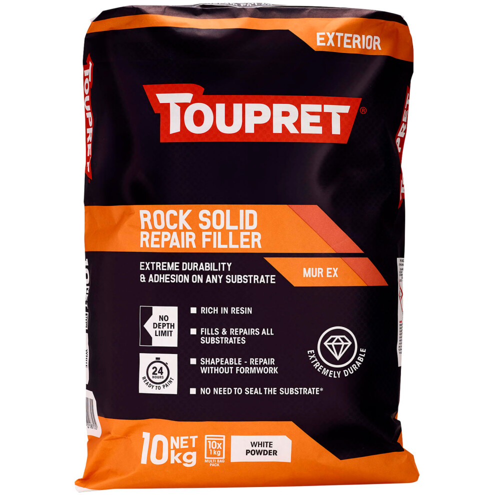 Toupret Rock Solid Repair Filler 10Kg 3178310018705