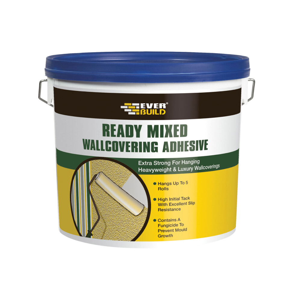 Everbuild WALLRD4 Ready Mixed Wallcovering Adhesive 4.5Kg
