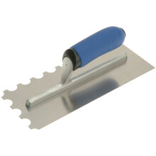 Vitrex 102906 Professional Notched Adhesive Trowel Round 20mm Stainless Steel 11in x 4.1/2in