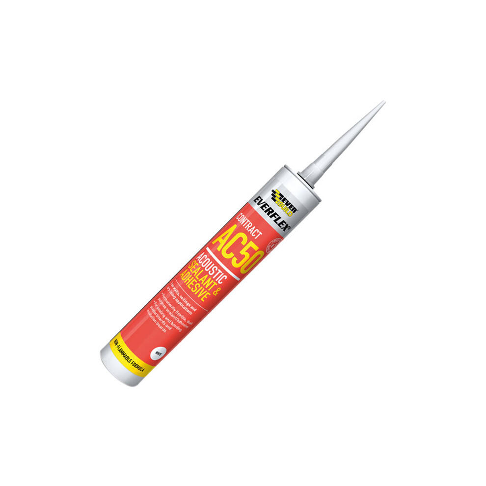 Everbuild AC50C4 Acoustic Sealant and Adhesive - White