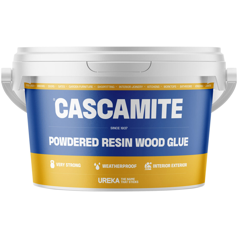 Cascamite Adhesive Powdered Resin Wood Glue, Weatherproof, Strong Bond, Used For Joinery, Cabinetmaking, And General Woodworking - 500G 5060584710196