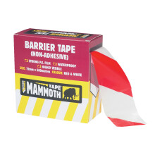 Everbuild Barrier Tape Red / White 72mm x 500m EVB2BARRD500