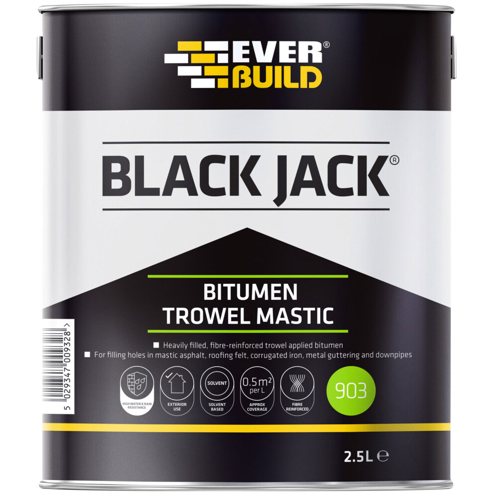 Everbuild 903 Bitumen Trowel Mastic 2.5 Litre