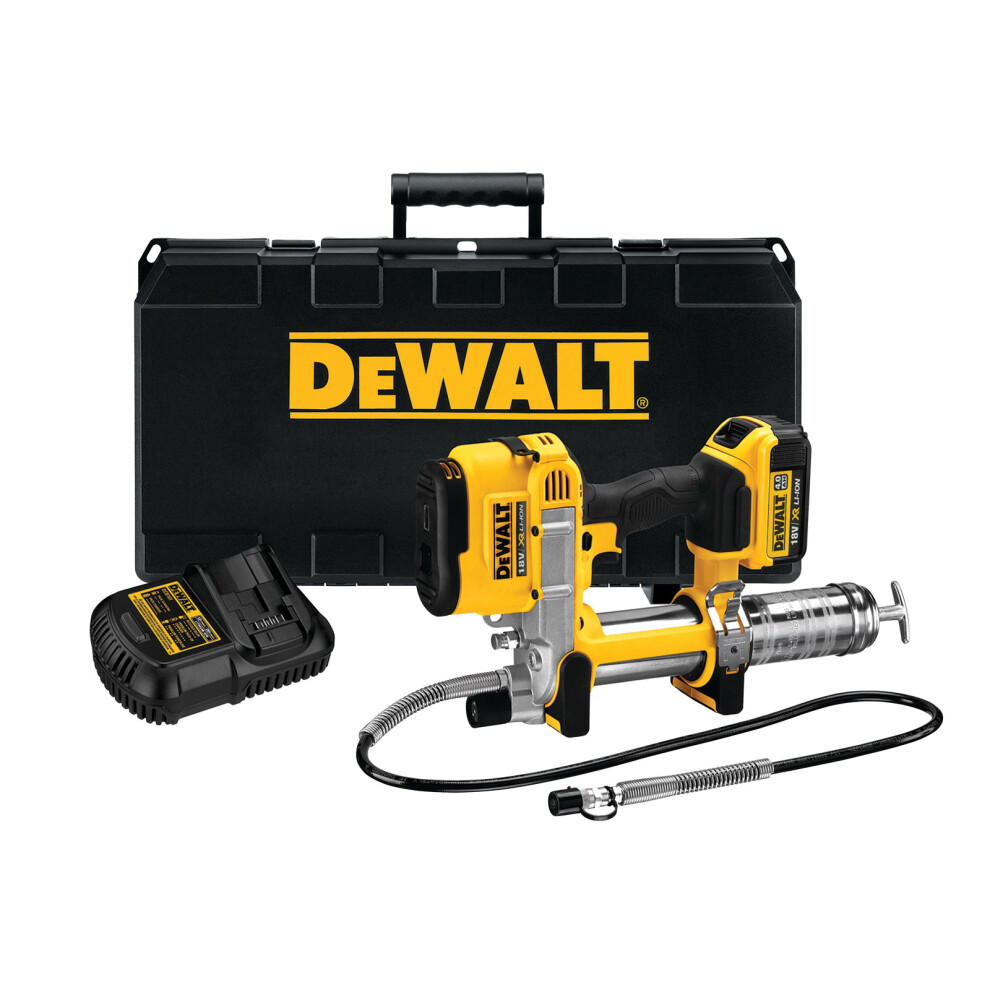 DeWalt DCGG571M1 18 Volt XR Li-ion Grease Gun 1 x 4.0Ah Battery