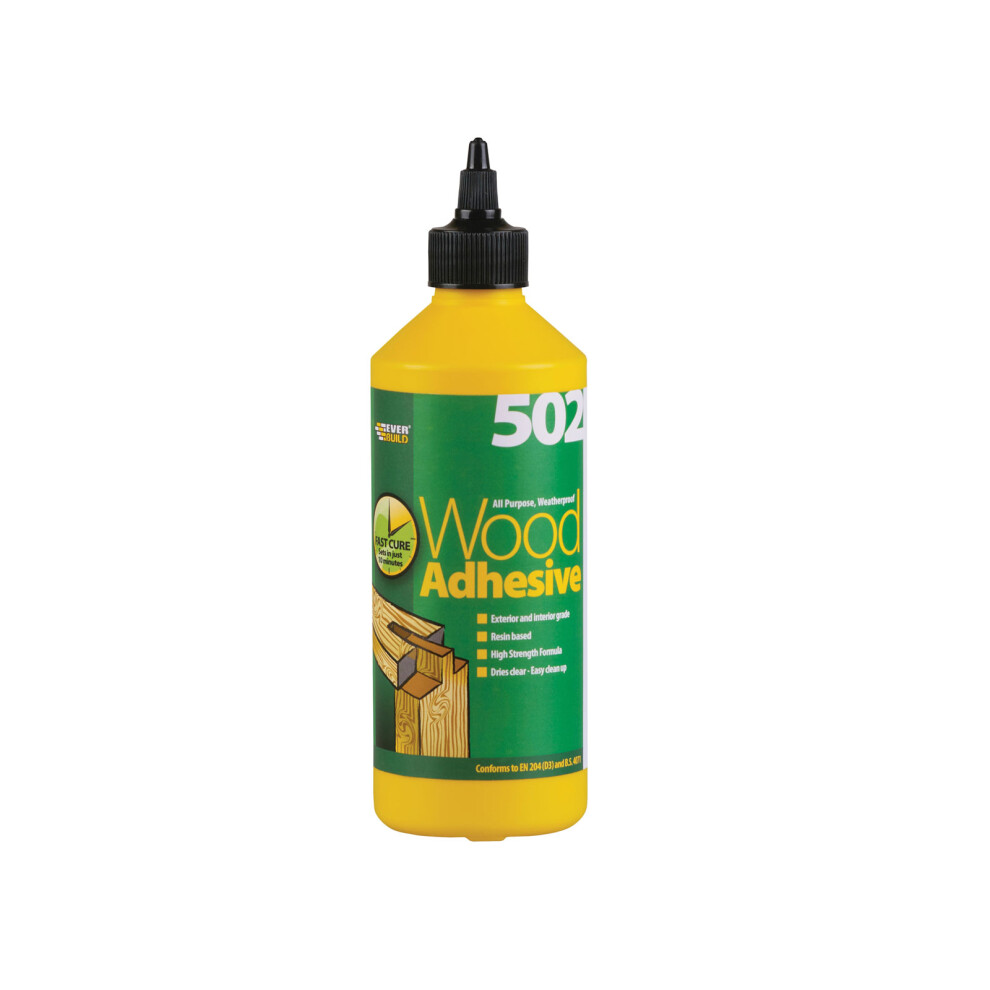EVERBUILD ALL PURPOSE WEATHERPROOF WOOD ADHESIVE (500ml) "502