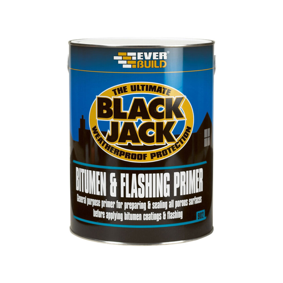 BLACK JACK 1 LITRE BLACK BITUMEN AND FLASHING PRIMER (902)