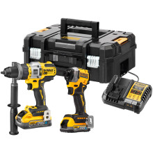Dewalt DCK2052H1E1T-GB Impact Driver & Combi Drill Set 18V 1 x 1.7Ah & 1 x 5.0Ah