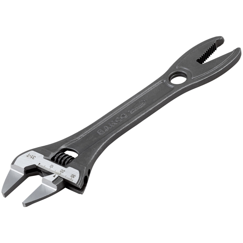 Bahco 31-T 31-T Thin Jaw Adjustable Spanner With Serrated Pipe Jaws