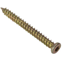 ForgeFix FORCFS102YN Concrete Frame Screw ZYP 7.5 x 102mm Box 100 |