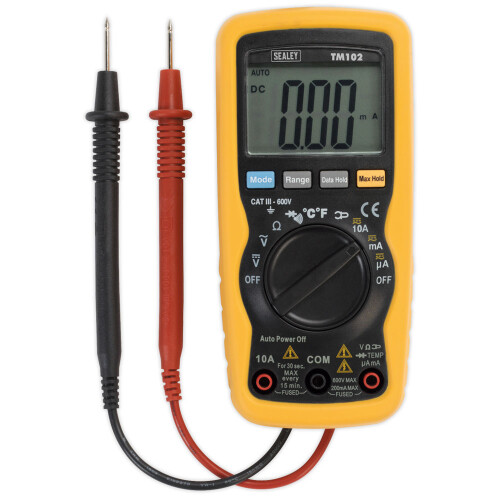 Sealey Professional Auto-Ranging Digital Multimeter - 8-Function