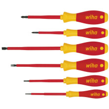 Wiha Six Piece "SoftFinish" Voltage Tester Screwdriver Set 320N K6