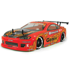 FTX Banzai 1/10 4WD Brushed Drift RTR RC Car with Batt, Chgr & 2.4ghz Radio Red