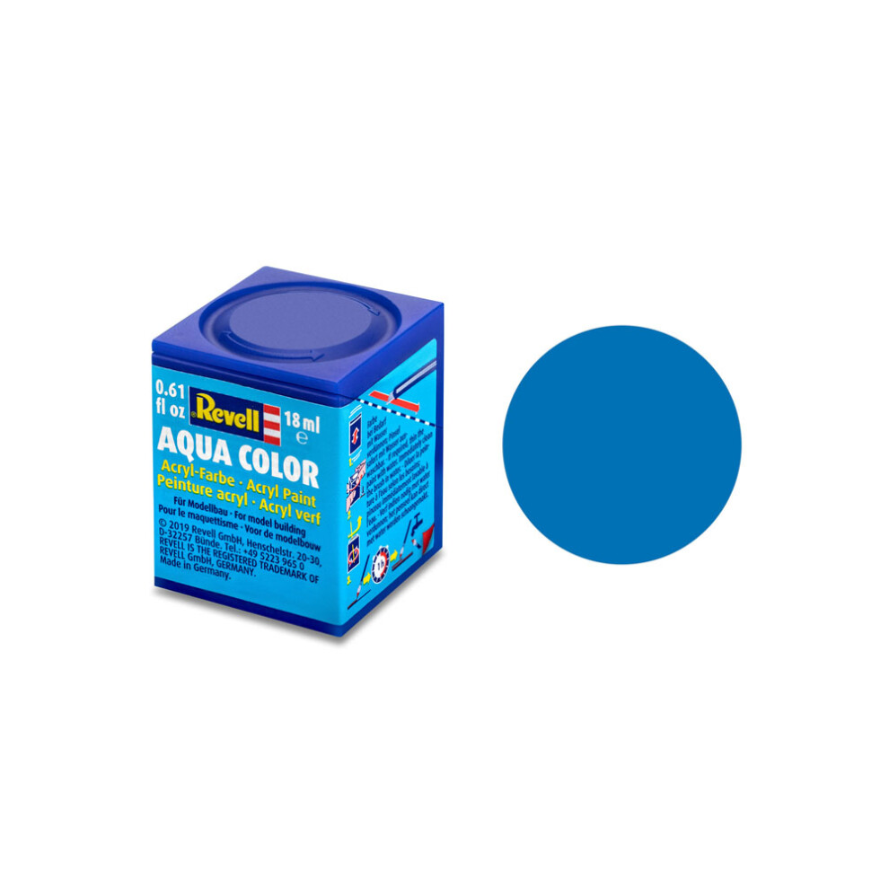 Revell 18ml Aqua Color Acrylic Paint (blue Mat Finish) - Model Paints Blue Matt -  revell 18ml acrylic aqua model paints blue color matt