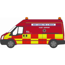 Oxford Diecast Ford Transit MkV LWB West Sussex Fire & Rescue ODNFT020 N Gauge