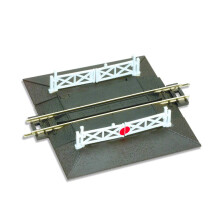 Straight Level Crossing, complete with 2 ramps & 4 gates - Peco ST-20 - F1
