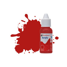 Humbrol DB0153 No 153 Insignia Red Matt Acrylic Paint 14ml dropper bottle