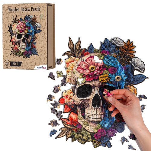 Skull Wooden Puzzle by Recent Toys 232pcs