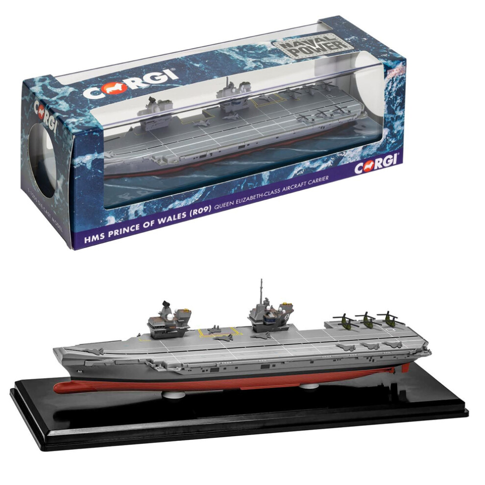 Corgi Cc75001 Hms Prince Of Wales (R09) Aircraft Carrier 1:1250 Diecast Model