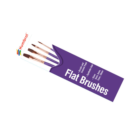 Humbrol Brush Pack Flat Brushes Synthetic Humbrol AG4305