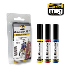 Ammo by Mig Oilbrushers Set - Basic Colors Set