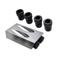 2Pièces Outils Menuiserie Perçage Incliné 15 Gris Haute