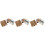 3Sets Holz-Untersetzer Mit Halter Für Tassen Bunt Rustikal 4