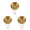 3Stk Goldene Rasierseifenschale Mit Robust Und 8