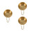 3Stk Goldene Rasierseifenschale Mit Robust Und 6