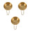 3Stk Goldene Rasierseifenschale Mit Robust Und 7