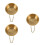 3Stk Goldene Rasierseifenschale Mit Robust Und 10