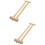 2Pcs Bamboo Mini Bird Whistle Beige Music Flute 9