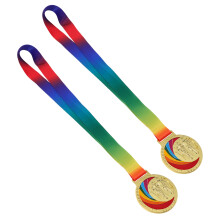8Stk Kinder Sportmedaillen Zinklegierung Marathon Auszeichnungen