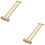 2Pcs Bamboo Mini Bird Whistle Beige Music Flute 8