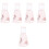 5Pcs Vertical Chinchilla Bottle Practical Pet Water Feeder Pink 4