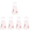 5Pcs Vertical Chinchilla Bottle Practical Pet Water Feeder Pink 5