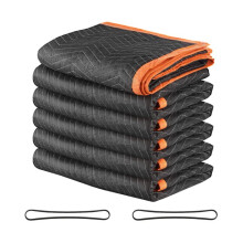 Lot de 6 Couvertures de Déménagement-Duoku-Dimensions 203 x 183 cm-Rembourrage en Coton et Tissu-pour Protéger Vos Meubles
