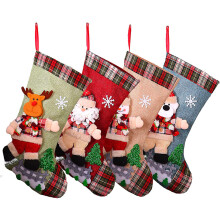 Christmas Decor Enthusiast, Environment-Friendly Non-Woven Fabric Christmas Stockings, Personalized Design Large Capacity For Family Holiday