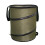 Multipurpose Canvas Garden Bag with Drawstring Closure, Collapsible Yard Debris Container Featuring Drainage Holes and Spring Frame 1