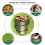 Multipurpose Canvas Garden Bag with Drawstring Closure, Collapsible Yard Debris Container Featuring Drainage Holes and Spring Frame 3