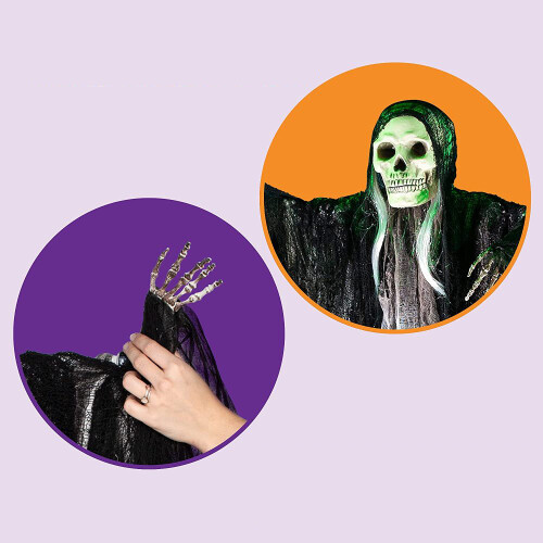 Διακόσμηση για το Halloween με ευρεία χρήση, Grim Reaper και ανθεκτικό υλικό για εξωτερικό 2