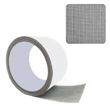 Durable Window Screen Repair Tape, Versatile Window Screen Patch with Easy to Use Fiberglass Covering Mesh Tape, Waterproof and Tear-Resistant Solutio