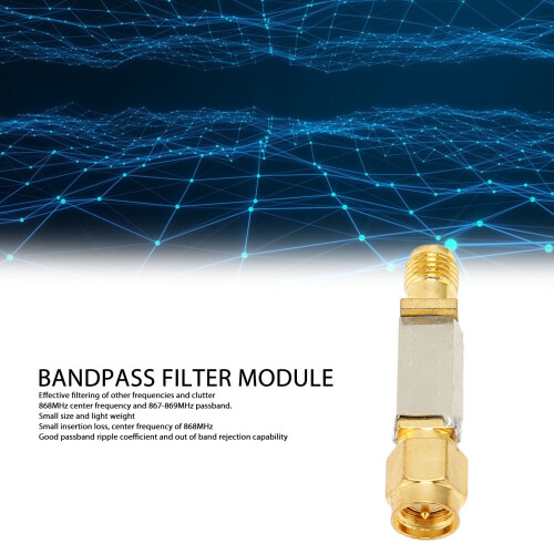 868MHz RFID Bandpass Filter Low Loss SMA Interface 2
