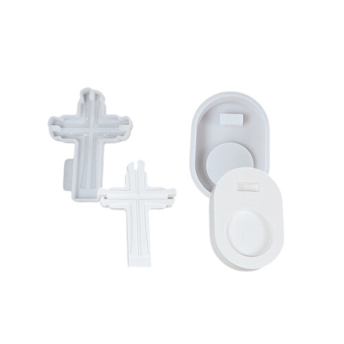 Multipurpose Artistics Crosses Plaster Mould Set Sturdy Silicone