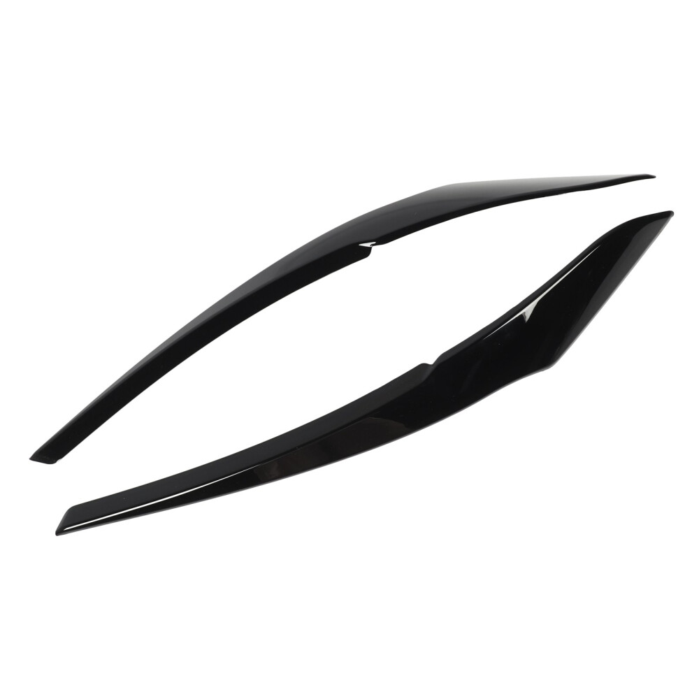 Glossy Headlight Eyebrow Covers For 1 Series F20 F21 2011Â2015 Black 8791369070323