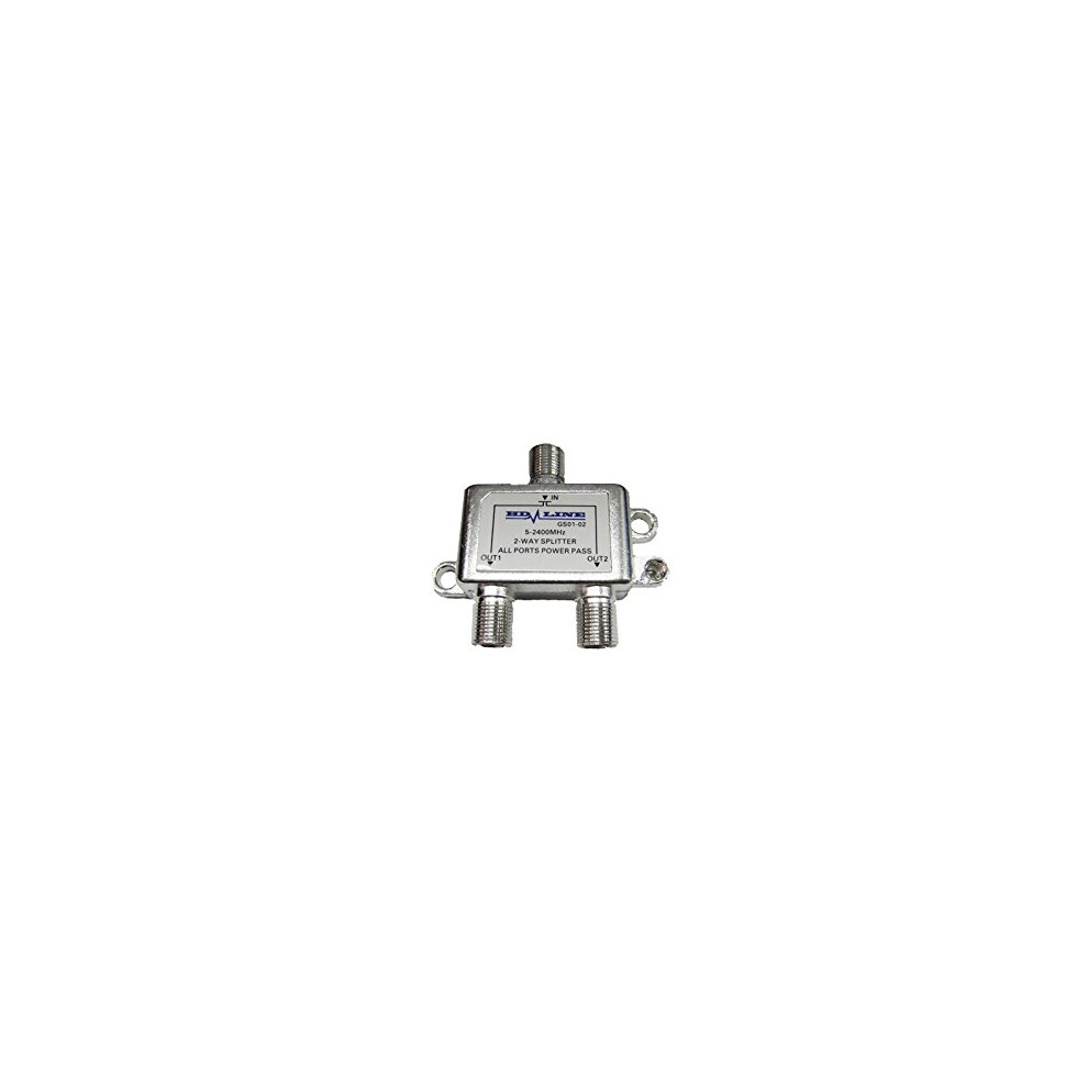 Hd Coaxial Cable Splitter 1 Input 2 Output 2400Mhz 5A Frequency Tv Signal Splitter 9347817977967